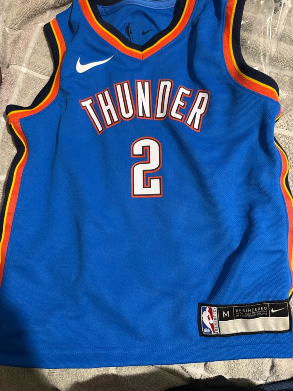 Nike Oklahoma City Thunder #2 Royal Blue Basketball Jersey